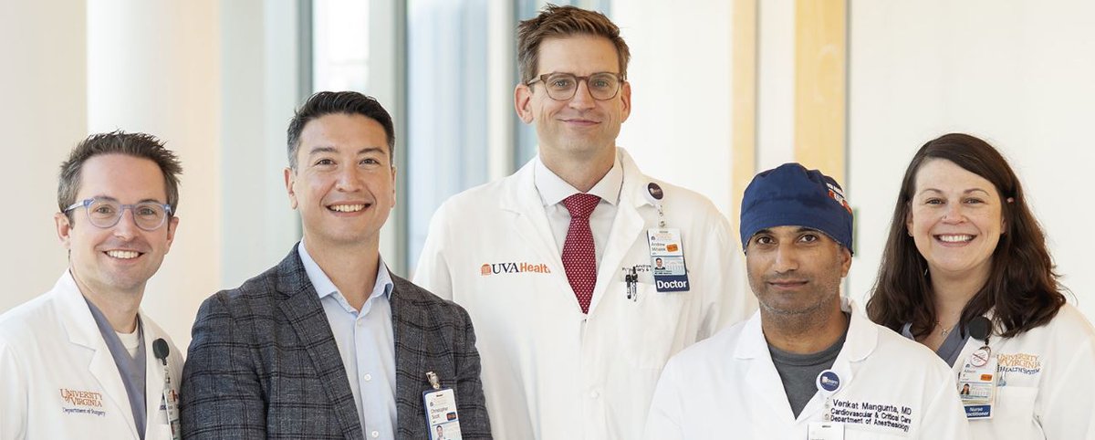 Thrilled to celebrate @uvahealthnews multi-d #CTEPH team's successful first surgery!! s/o to @nickteman @drkleiman2010 @allisonkirkner @fritz_angle just to name a few 🎉 Over a year of planning went into this operation and it's so worth it: uvaconnect.com/a-surgical-fir…