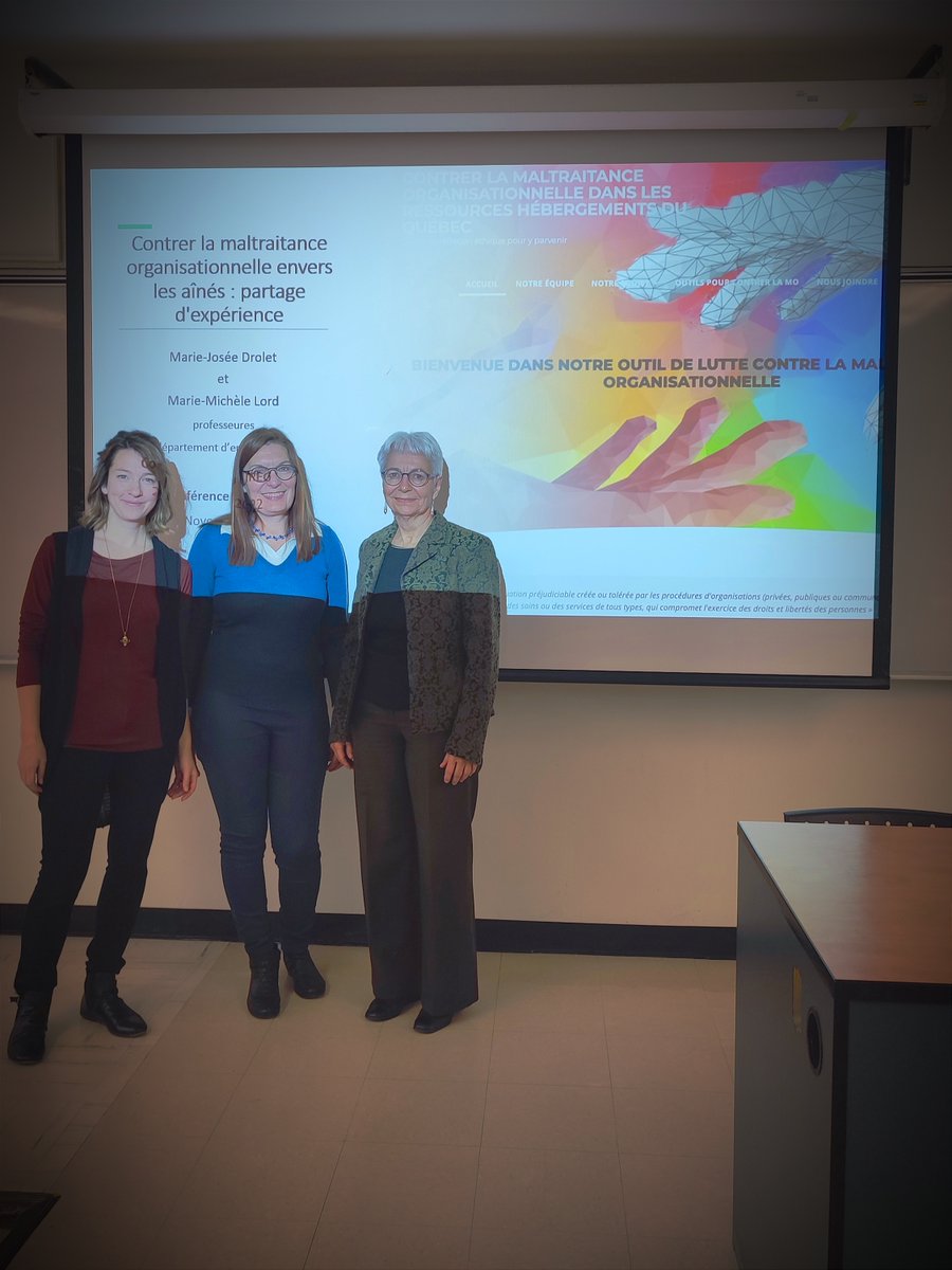 Merci aux professeures Marie Michèle Lord et Marie-Josée Drolet pour l'excellente présentation, dans le cadre des conférences du LIREG à l'UQTR, de leur guide pour contrer la maltraitance organisationnelle envers les aînés du Québec.
oraprdnt.uqtr.uquebec.ca/pls/public/gsc…