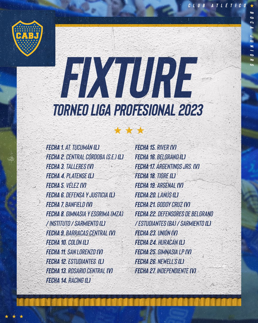 Boca Juniors on Twitter "¡Fixture confirmado para el xeneize! 👊⚽️ El