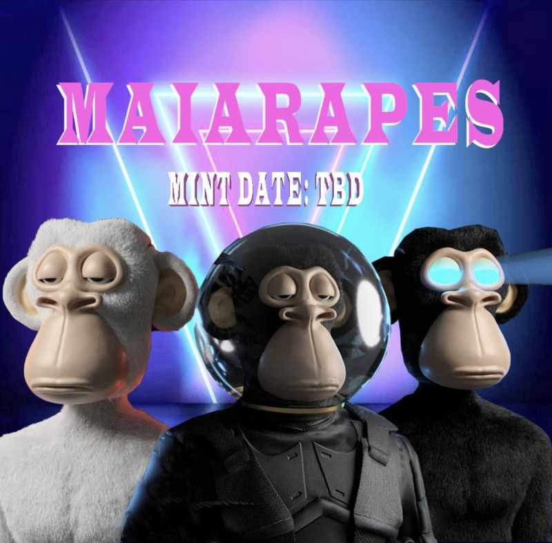 MaiarWizards's tweet photo. 🐵Apes &amp; 🧙‍♂️Wizards present...
🎉A GIVEAWAY!🎉

🏆 5 Winners - Win WL spot for Maiar Apes &amp; 500 $MAGIC each!

To Enter:
❤️Like 
🔄RT
➡️Follow @MaiarApes &amp; @MaiarWizards
Join Discord: https://t.co/IrLdGxgBs1
➕Tag friends

#Elrond #EGLD #NFT #Community #Ape #Wizard #Magic #Giveaway https://t.co/PeqifddxhN