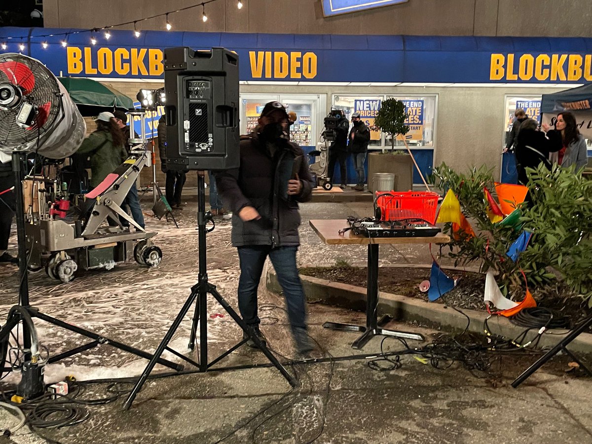 I was lucky enough to work a couple days with Randall Park and <a href="/melissafumero/">Melissa Fumero</a> on #Blockbuster <a href="/netflix/">Netflix</a> Talented people and a funny show. Give it a watch but be kind and rewind. - Remington Alexander