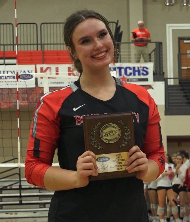 Boyd County senior Carly Mullins was named to the KHSAA State All-Tournament Team.