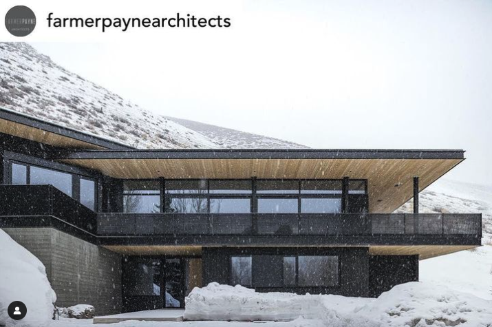 Who's ready for winter?! This Ketchum retreat is with triple-pane thermally-broken aluminum windows and doors. Photo: Gabe Border // Design Team: Farmer Payne Architects, Hall Brown, Jennifer Hoey Interiors, BYLA Landscape Architects