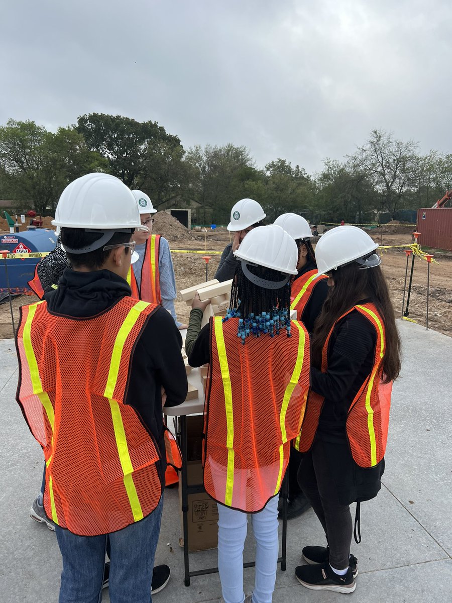 G.W. Carver Student Ambassadors toured the school construction site and learned about the work that is happening to ensure the new school opens by August 2023. <a href="/WacoISD/">Waco ISD</a>
