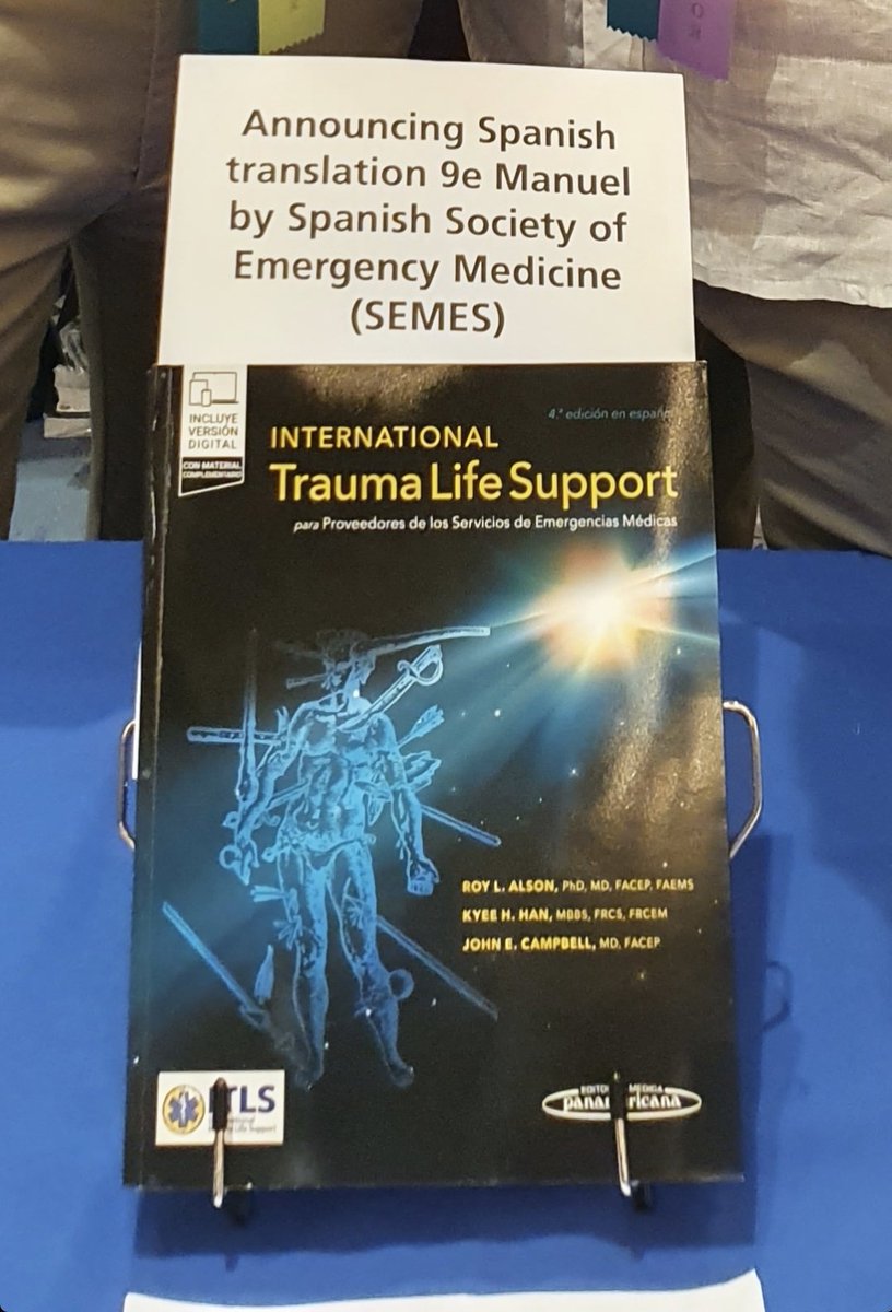RequenalAntonio's tweet photo. Presentación del nuevo manual ITLS en español en la Conferencia Internacional de ITLS en Tampa,  Florida.@SEMES_ @ITLS_Spain. https://t.co/ZrAC7hZYsp