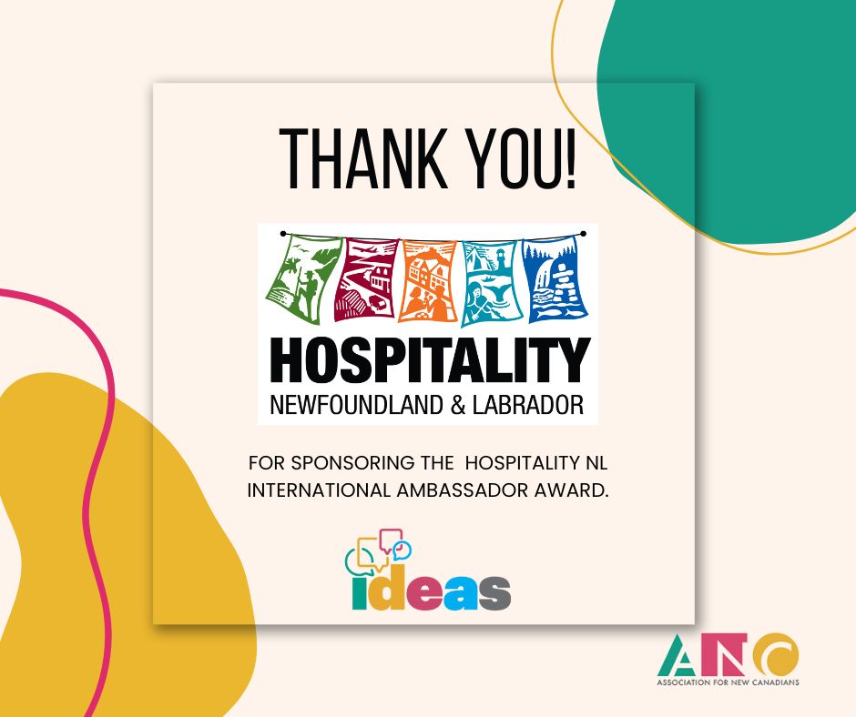 Thank you to Hospitality NL for sponsoring the Hospitality NL International Ambassador Award! Do you know someone in the hospitality sector who is furthering diversity and inclusion in the province? Nominate them by 5pm Friday, November 4, 2022. ancnl.ca/diversity-summ…