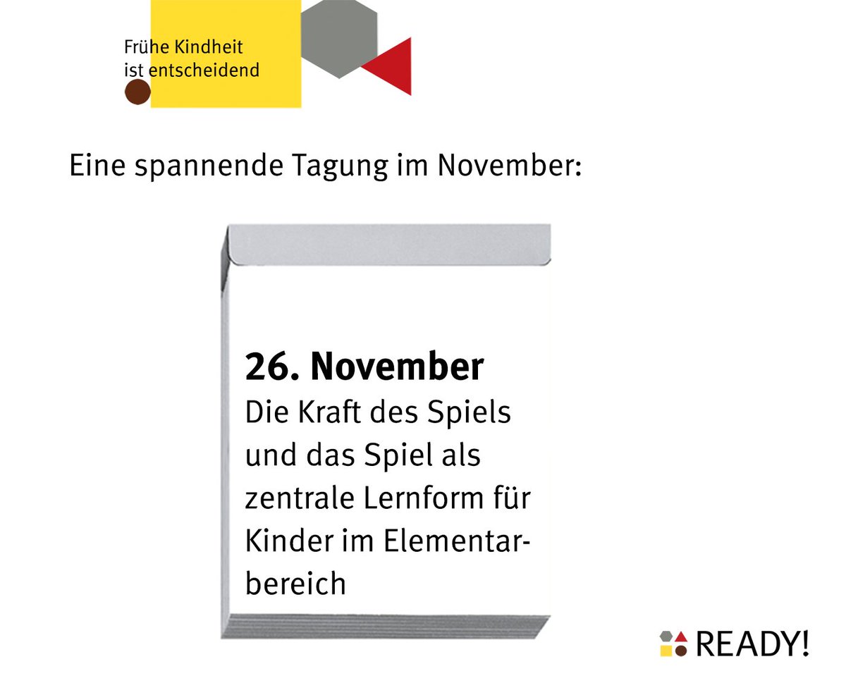 Am 26. November 2022 findet an der <a href="/phzuerich/">Pädagogische Hochschule Zürich</a> eine Tagung rund um die Themen des spielerischen Lernen und SpielRäume statt. Im Rahmen von Keynotes &amp; Workshops werden neue Perspektiven auf SpielRäume und das kindliche Spiel eröffnet. 

Anmeldung &amp; Infos: bit.ly/3zl3k03