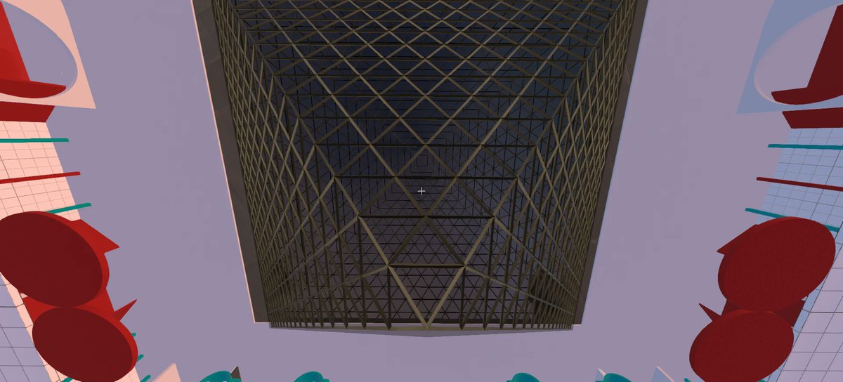 ¿Acaso la galería se encuentra debajo de la pirámide invertida del Lovure? 👀
Muchas gracias @nftcollectorguy  por este increíble diseño GLB! 🎁💓