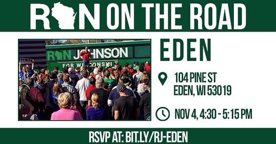 GrothmanforWI's tweet photo. Join @RonJohnsonWI and I tomorrow in Manitowoc, Chilton, Eden, and Fond du Lac on #RonsRoadTour! https://t.co/w5uLR0TRJR
