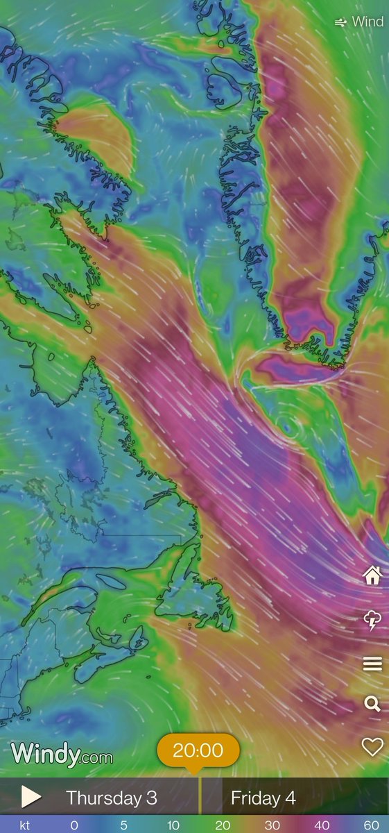 Flight C331 heading back to base after a double header of science flights today for the #MPhase project. Targeting a cold air outbreak sweeping south down the Labrador sea.
Just a few days left before the team return to the UK, time for a couple more sorties.