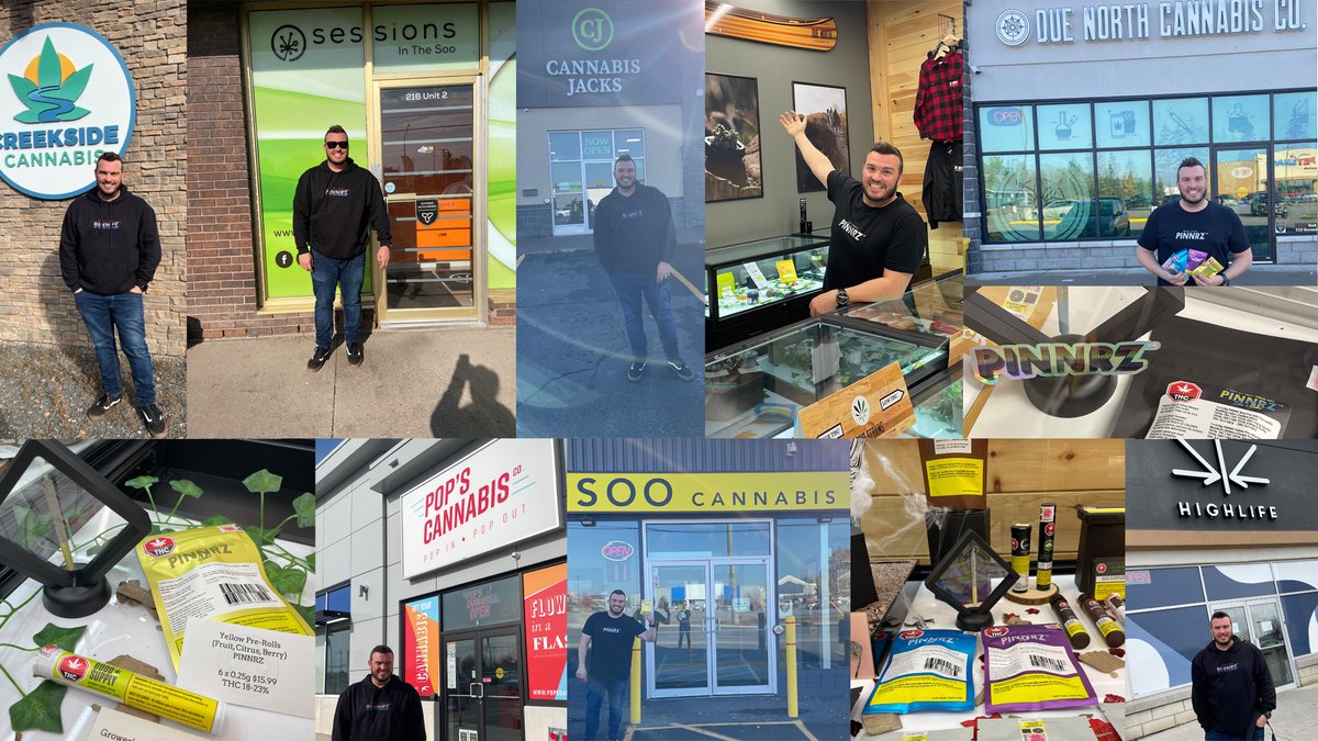 Some highlights from my trip to Northern Ontario #saultstemarie #sudbury #northbay #valcaron #blindriver #sundridge #burksfalls #hanmer #pinnrz #preroll #cannabisjacks #highlife #duenorth #popscannabis