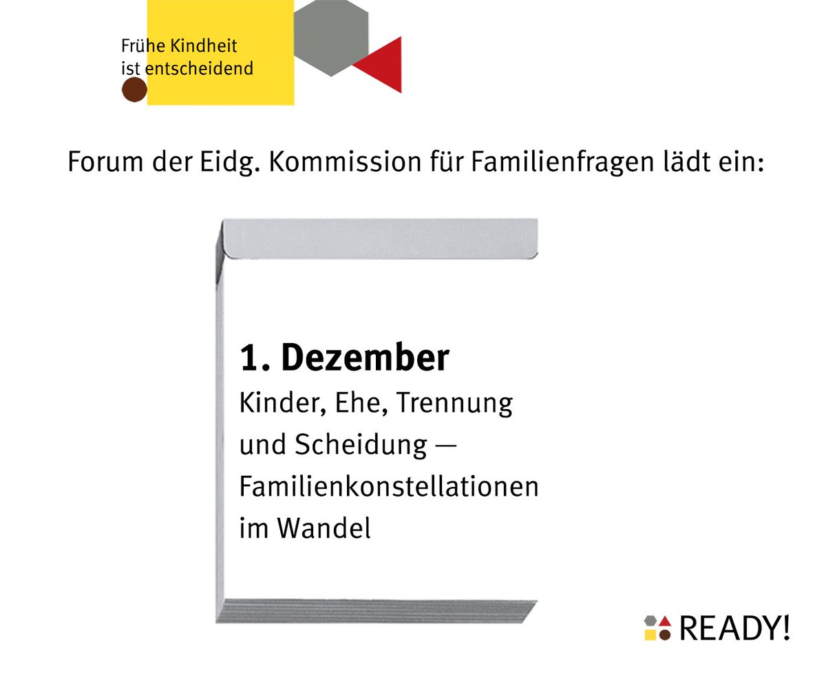 Das Forum Familienfragen informiert über Gesetze &amp; Resultate neuer Forschungsprojekte zu wirtschaftlichen &amp; sozialen Folgen für Familien bei einschneidenden Veränderungen wie Ehe, Geburt oder Trennung der Eltern von Kindern &amp; Jugendlichen. 
Zur Anmeldung: bit.ly/3TJ09ra