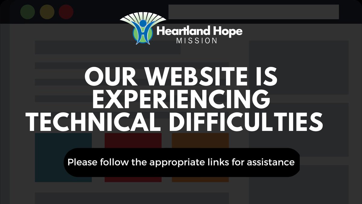 We apologize for the inconvenience!

FOR DONORS: To ADOPT-A-FAMILY or DONATE to sponsor families for Christmas, please visit: heartlandhopemission.info 

FOR FAMILIES NEEDING ASSISTANCE: To REGISTER your children for our Christmas program, please visit: cognitoforms.com/HeartlandHopeM…