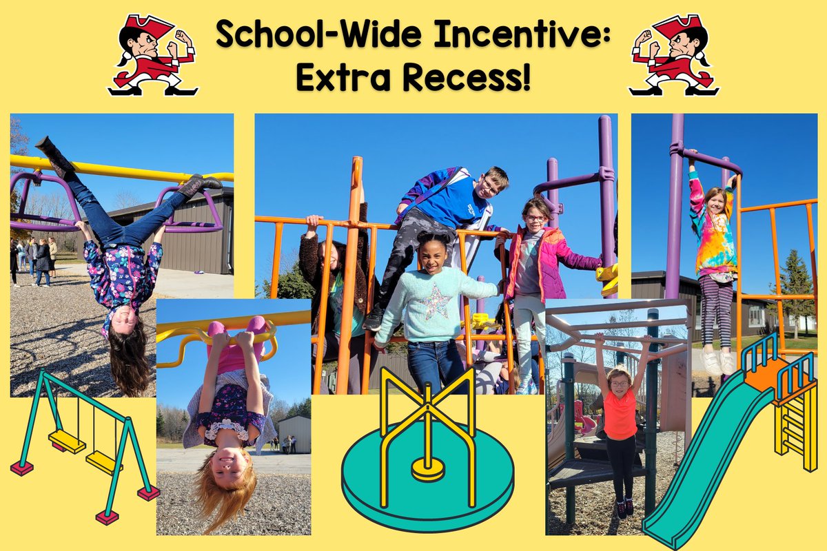 TiedeTeaches's tweet photo. Yesterday @PCSD_FV students enjoyed their first school-wide incentive of the year for working together to display positive behaviors at school. Extra recess was a success! 🤩 #RaiderStrong #PBIS #ExtraRecess https://t.co/2IPS5qeLLJ