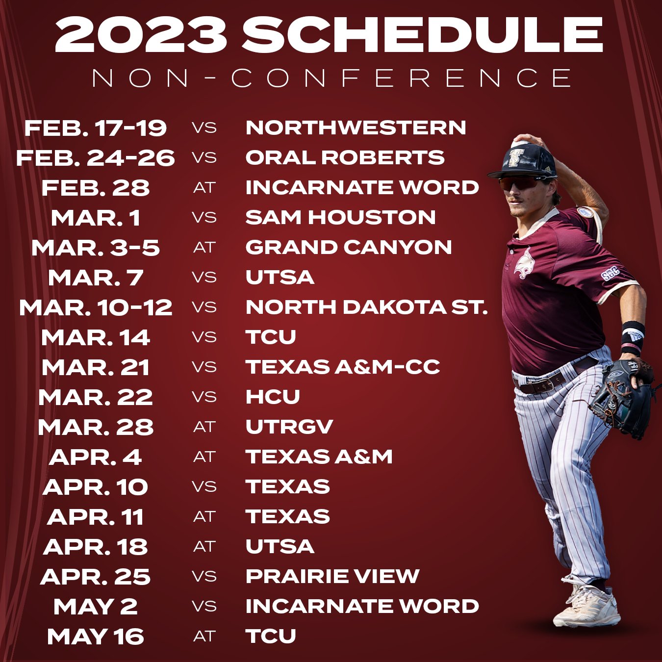 x-texas-state-baseball-the-2023-schedule-is-here-https-t-co-uflzps3hr7-eatemup-slammarcos-sunbeltbsb-https-t-co-mo8wotus3j-x