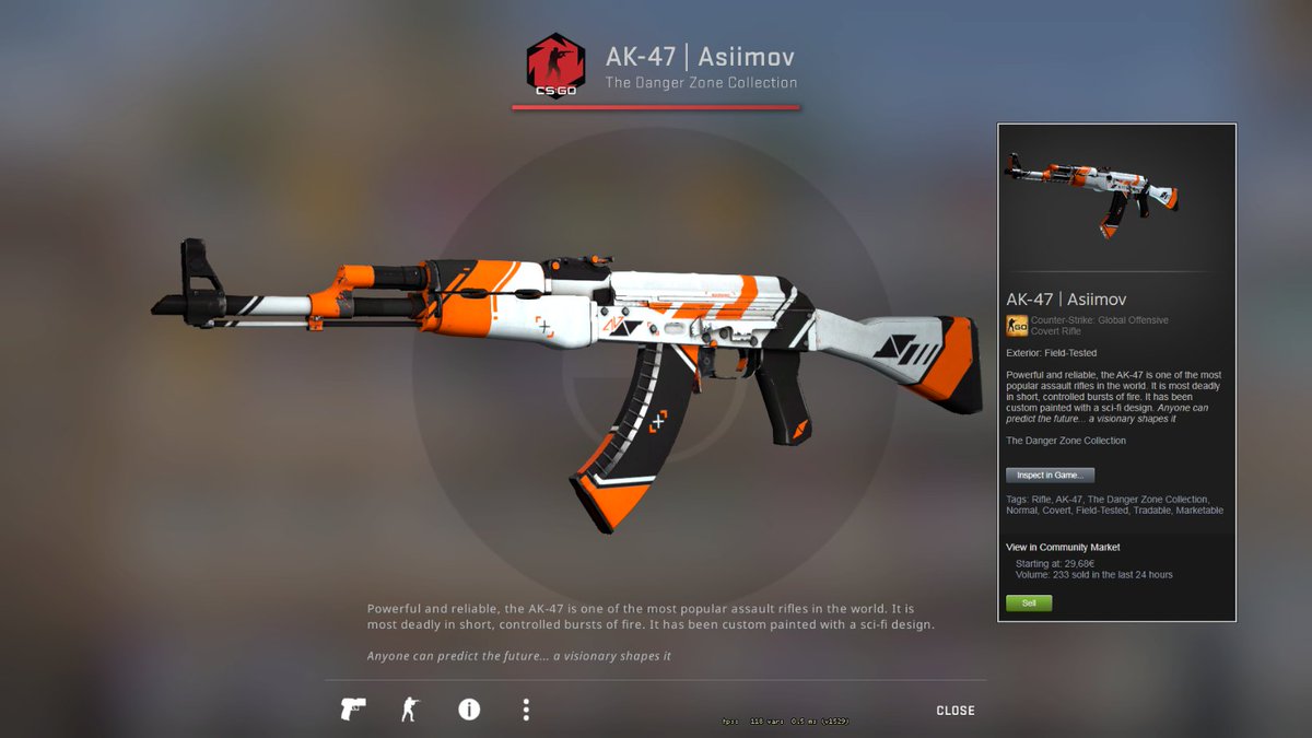 lovelyspine's tweet photo. Yoooo! I'm giving away an AK-47 | Asiimov (FT) to one lucky follower! to enter the giveaway:

Follow me! 💚
Retweet this tweet! 🔁
Tag a friend you think might want this! (not required) 🤼

Rolling winner in about 48 hours! Goodluck!🍀 https://t.co/HdBcJCERY3