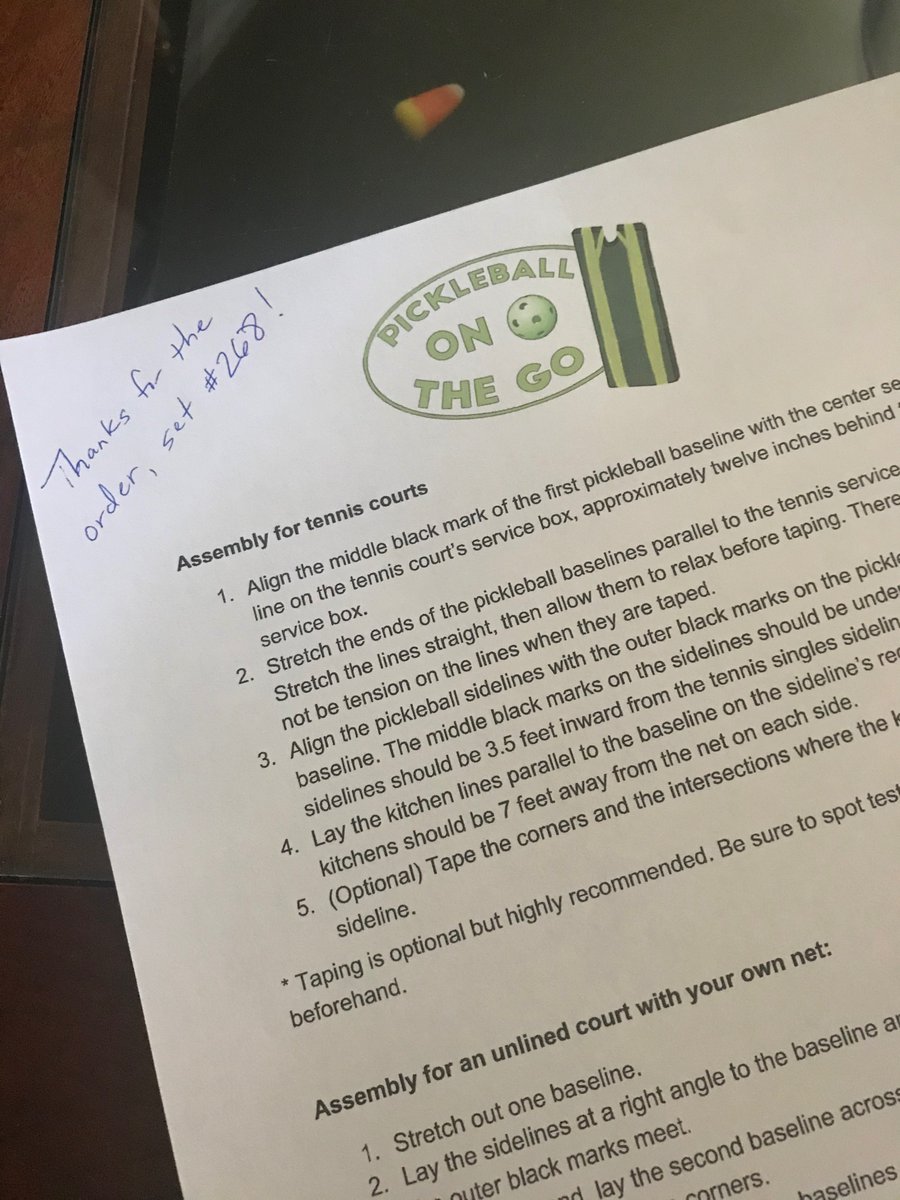 OnPickleball's tweet photo. Set #268 went out today. Thanks to everyone that has supported this little business! https://t.co/sBNbouOOzk