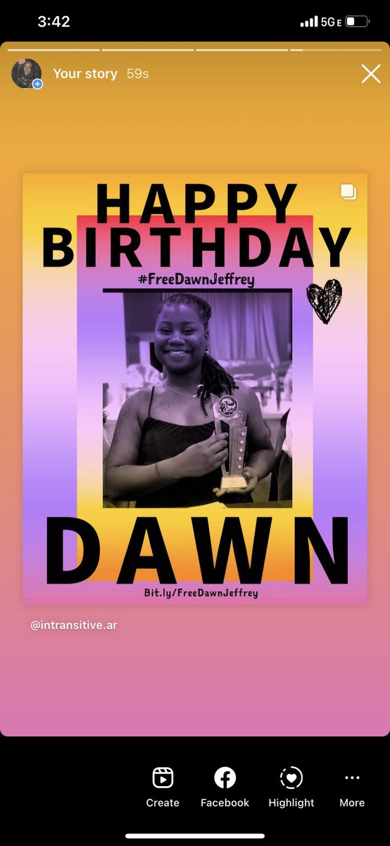 Happy Birthday Dawn Jeffrey 
Wishing you many more trips around the sun and many more memories together!!! I will always be proud of you and all the work you’ve continued do while incarcerated !!
#freedawn Please support and donate The link is below ⬇️ 

gofund.me/a81e785d
