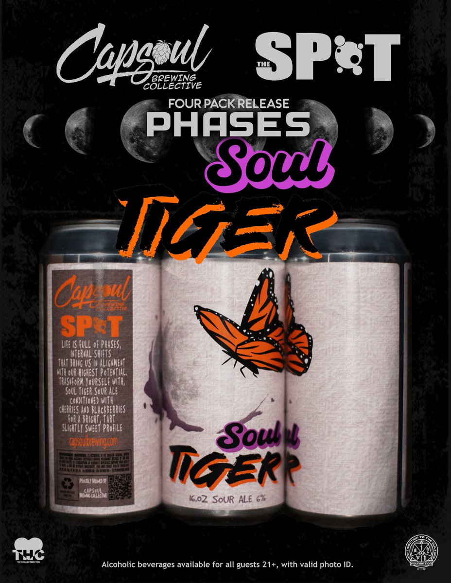 capsoulbrewing's tweet photo. • Soul Tiger
• Se7en Heads
• Fasi!

The phases four-pack reveal is almost complete. Only one more day till drop day! 

#Richmond #Richmondbeer #capsoulbrewing #wherecraftmeetsculture https://t.co/IfRi3xV5Af
