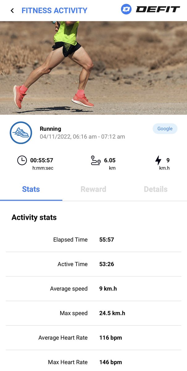 I was too excited and did my run within 16 hours of my last so no #DEFIT rewards today but it’s my first time wearing the Apple Watch all synched up with Google Fit & it has worked perfectly 👌🏽 Pumped to get my heart rate multiplier on earnings next run ⚡️⚡️ @DEFITofficial #RUN