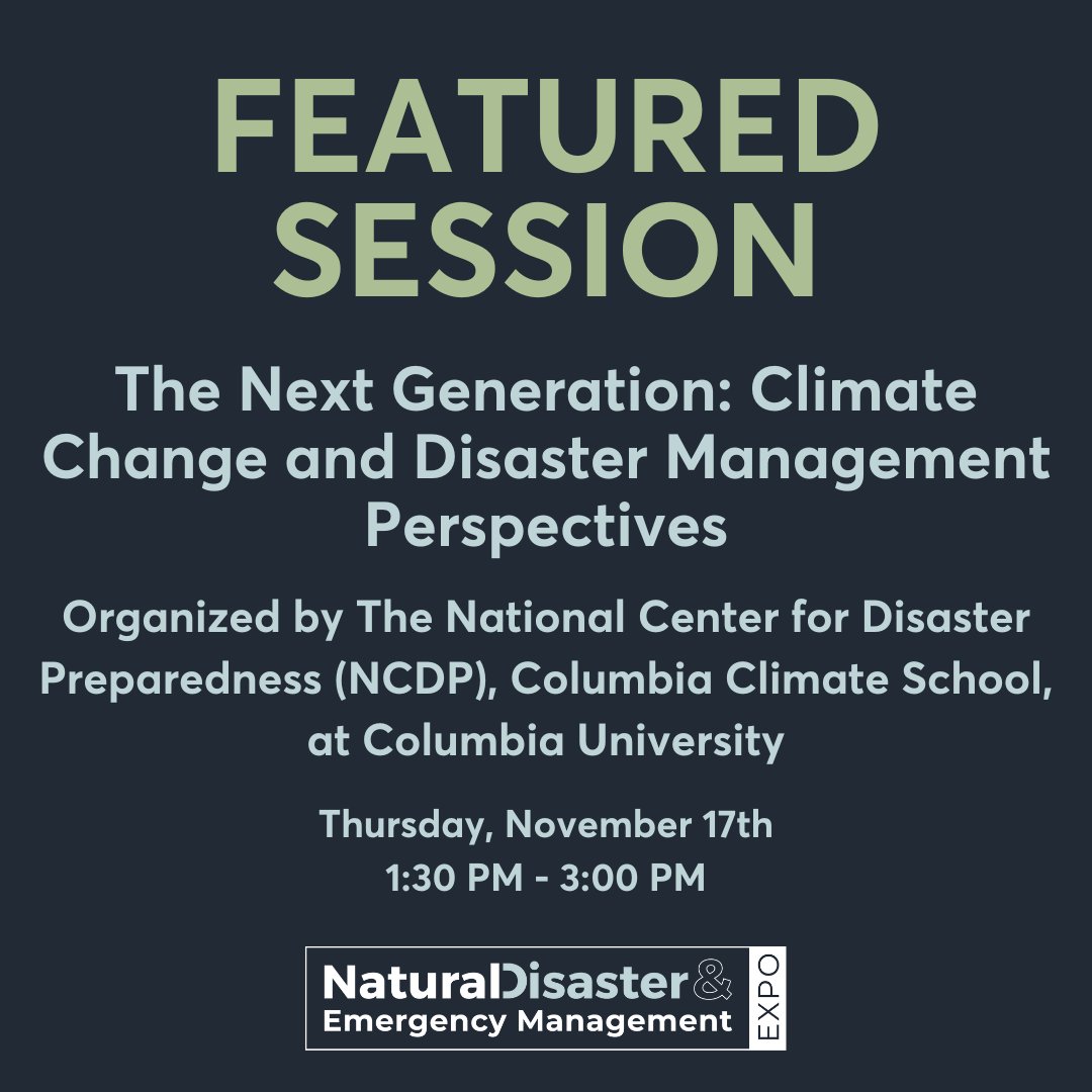 Natural Disaster & Emergency Management Expo tweet media