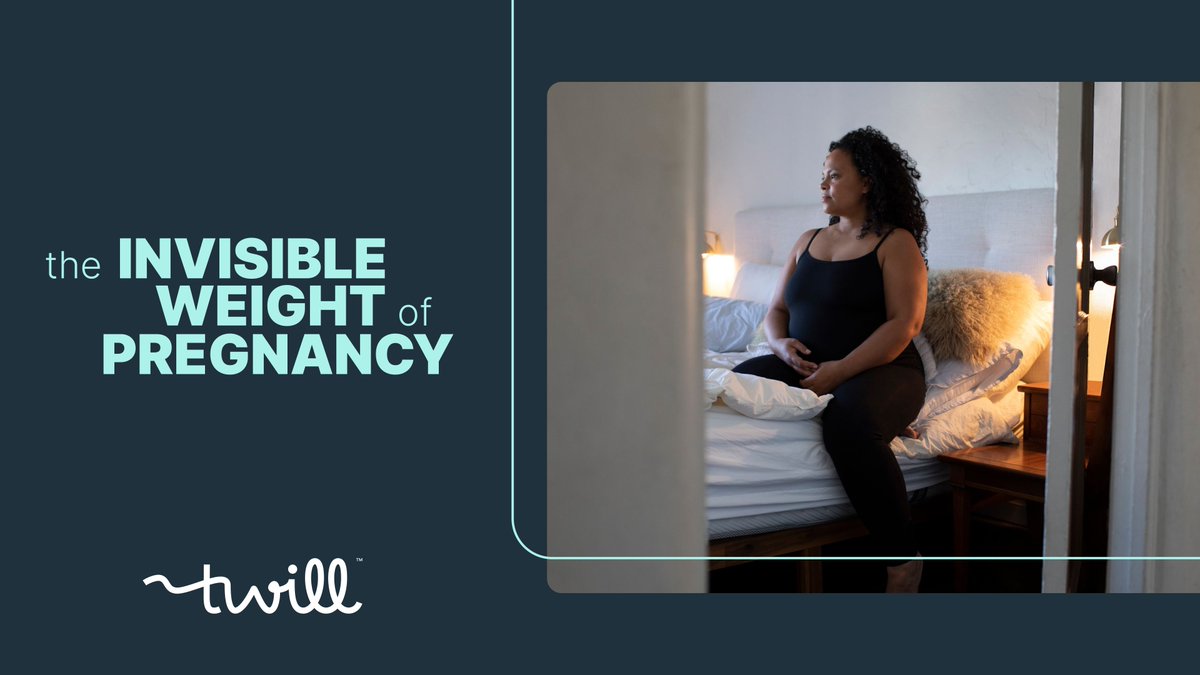 TwillHealth's tweet photo. How are pregnant Americans really feeling today? Our in-depth report takes a look at the #invisibleweight felt by many pregnant people, and offers a new blueprint for emotional care. This is pregnancy, no filter. Check out the report here: https://t.co/dWJFH67kgB https://t.co/yNpPwecFF6
