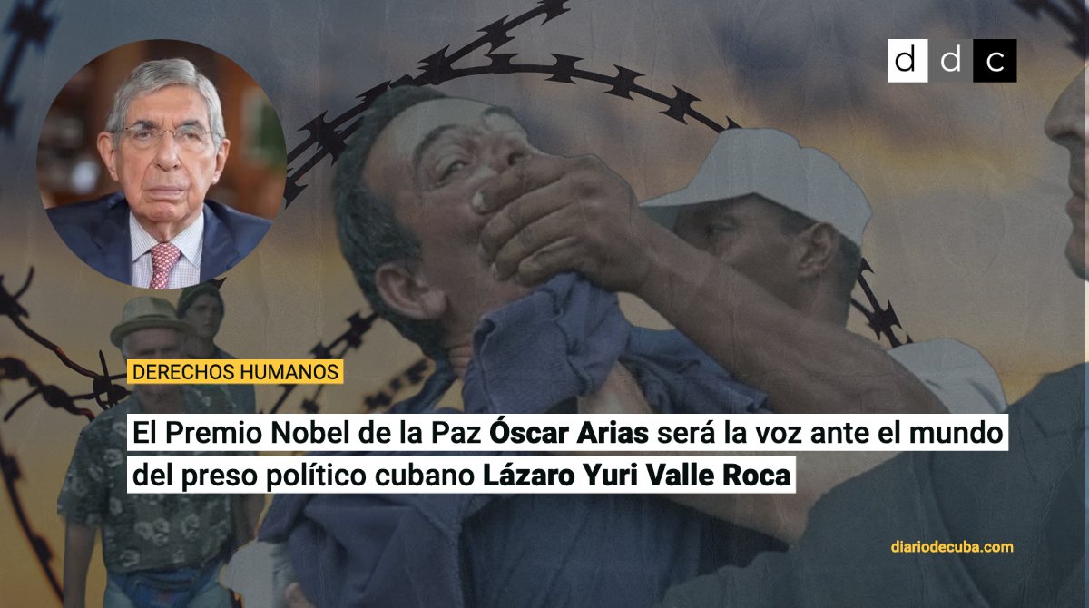 Este gesto de #ÓscarArias hacia el cubano #LázaroYuriValleRoca forma parte de una iniciativa del @caslainstitute para visibilizar a los #presospolíticos del mundo, 
#ApadrinaAUnPresoPoliticoDelMundo.

LEE MÁS en #DiarioDeCuba: diariodecuba.com/derechos-human…