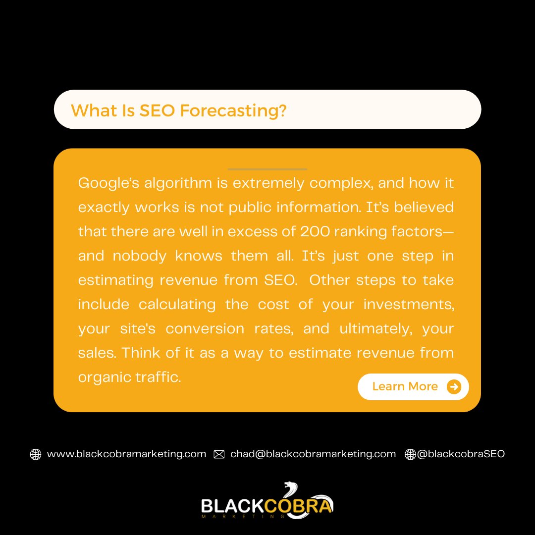 What Is SEO Forecasting? 

#seo #digitalmarketing #marketing #socialmediamarketing #socialmedia #branding #business #onlinemarketing #contentmarketing #seoforecasting