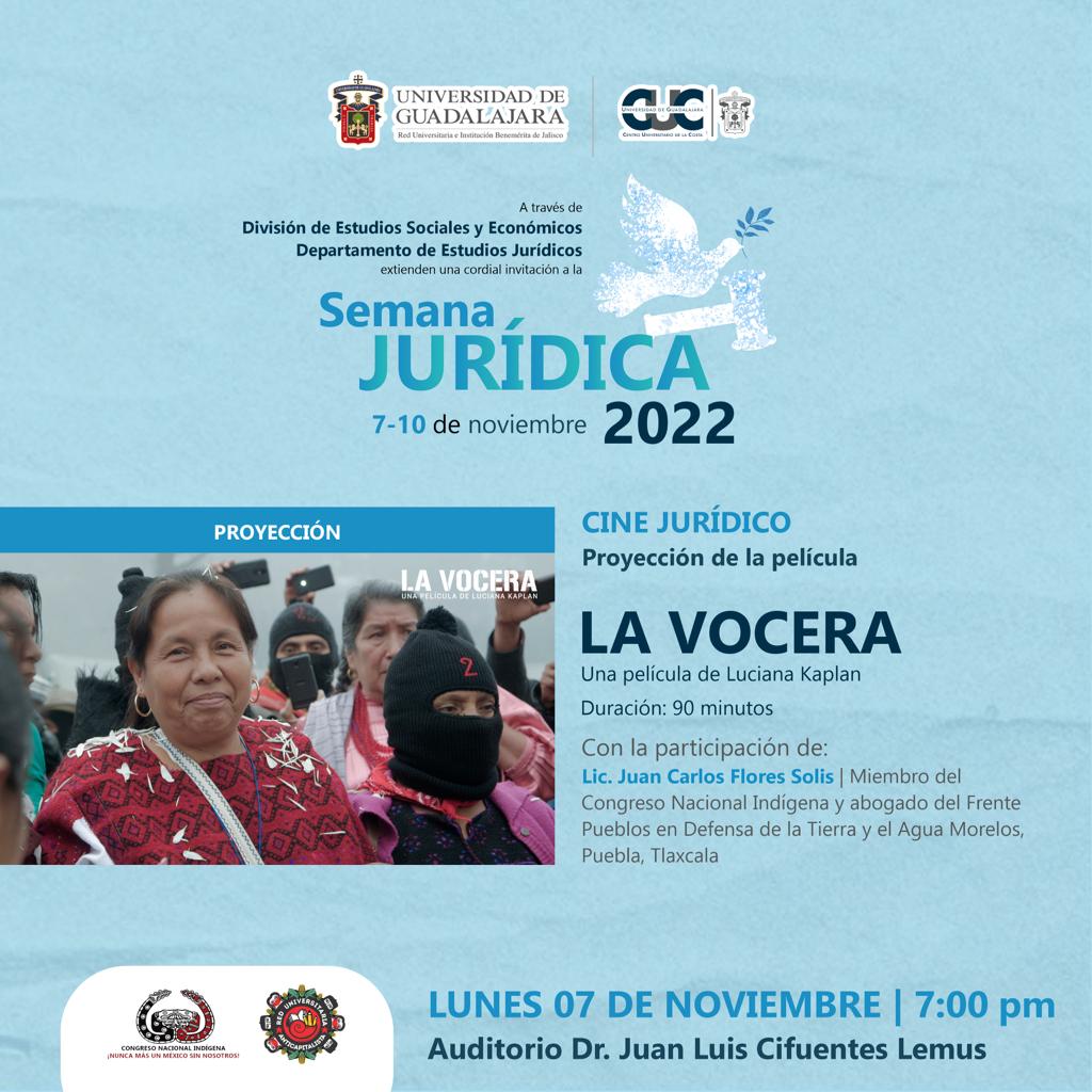 Los esperamos en Puerto Vallarta el 7 de noviembre. Se presenta #LaVocera en la semana jurídica de la UDG #ELCAMINARDELAVOCERA en las UNIVERSIDADES @rua_mx #FaltaLoQueFalta