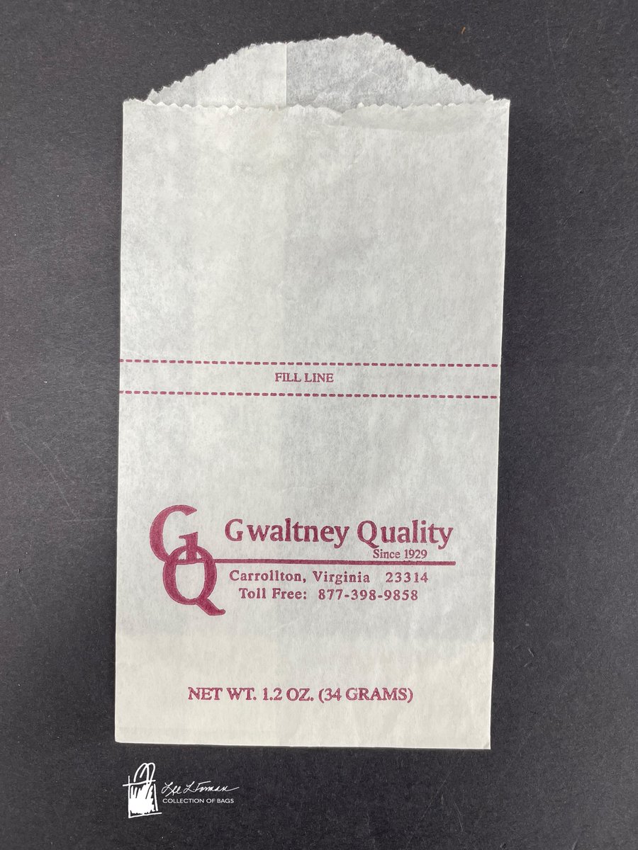 307/365: This envelope-style bag from Gwaltney Quality in Virginia is pre-printed with a fill line. What do you think it was intended to be filled with?