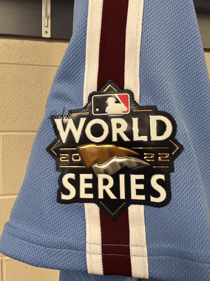 Tim Kelly on X: First look: The World Series patch on the powder