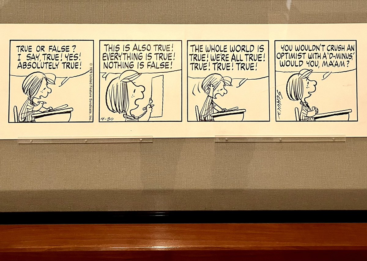 daveseter's tweet image. Here’s to the optimists out there! Courtesy of the strip rotation gallery @SchulzMuseum