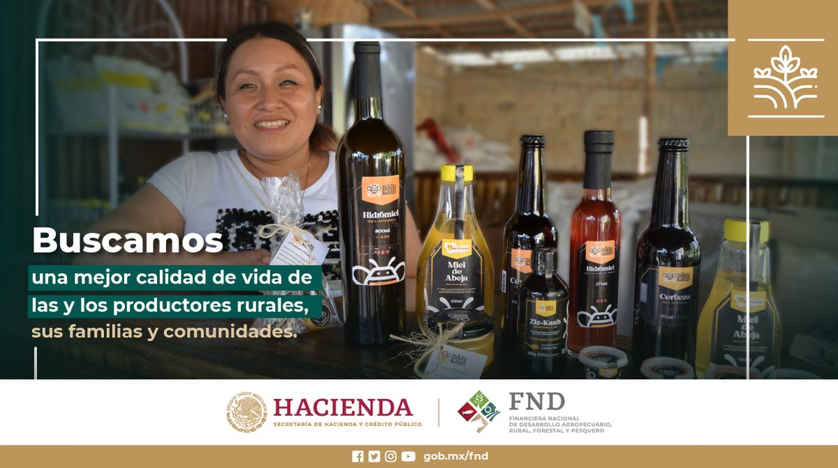 FNDMX's tweet photo. El fortalecimiento del sector rural y sus comunidades se construye en equipo. En FND impulsamos proyectos rurales de las y los productores mexicanos. 

¡Te acompañamos en tu crecimiento! https://t.co/tO1I39hFYr