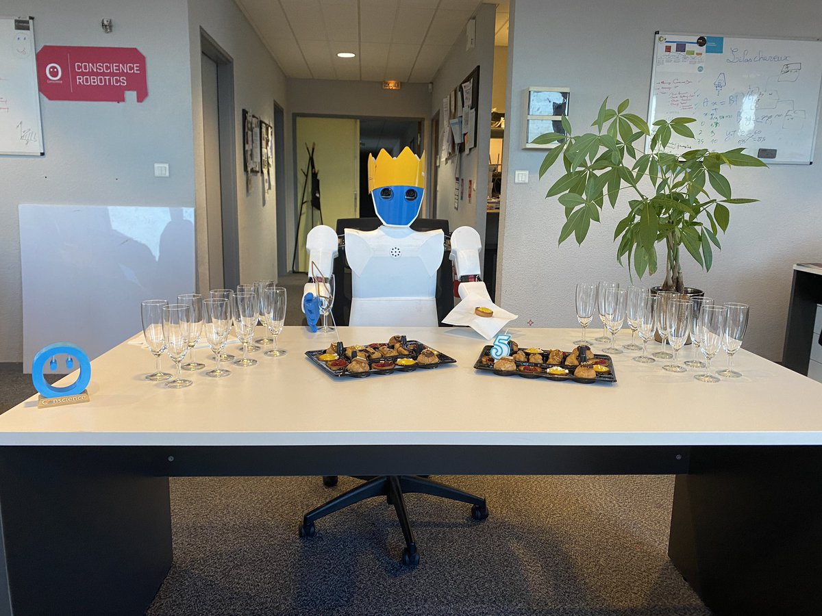 ConscienceRobot's tweet image. Happy birthday Conscience!
Nous fêtons aujourd’hui les 5 ans de l’entreprise 🎉