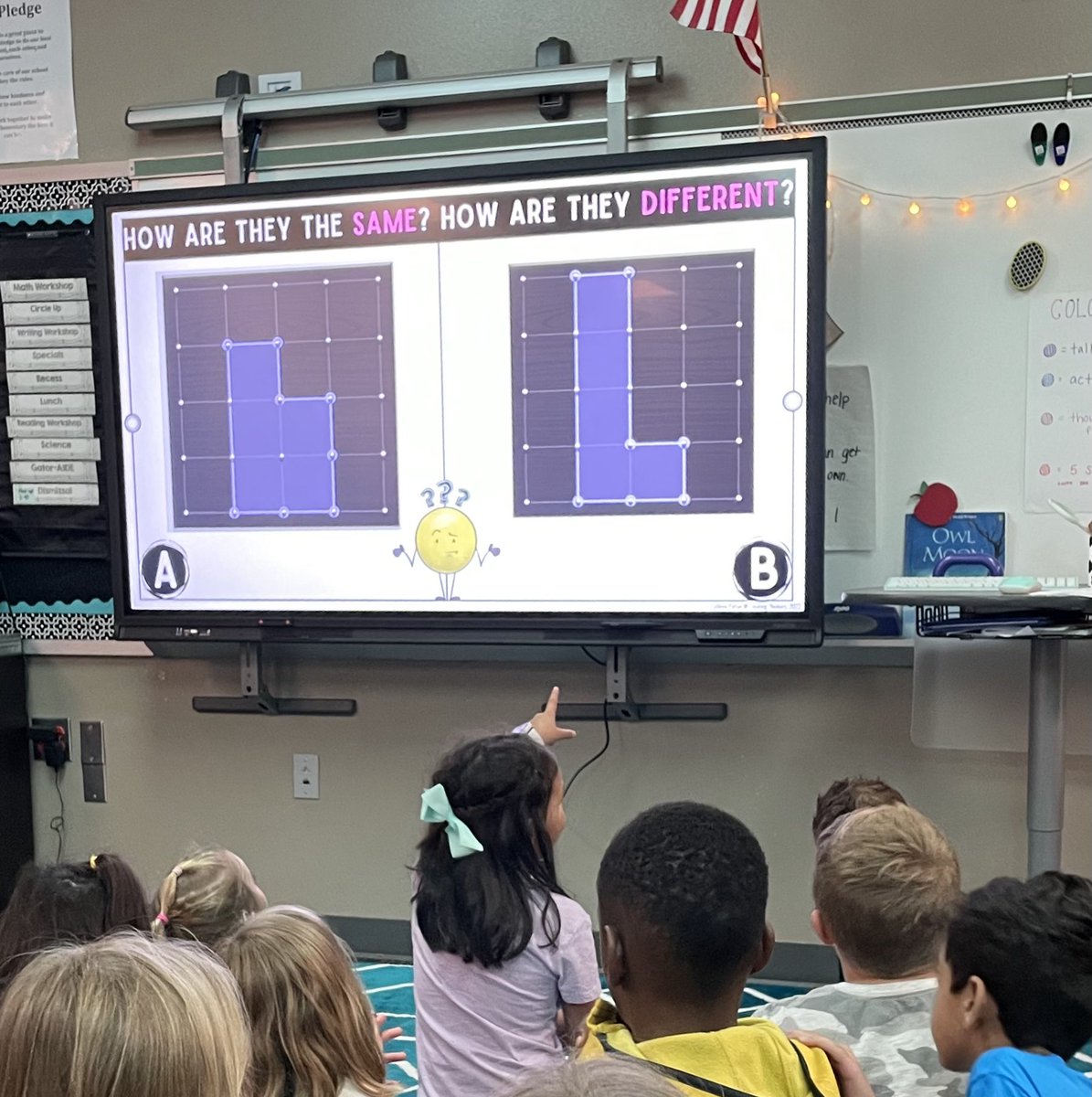 PattonASPIRE2's tweet image. Love using @canva and @MLCmath geoboard to design warm ups that promote critical thinking! This was a perfect way to introduce area. #GCISDigital