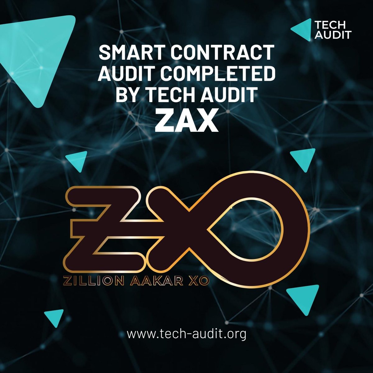 Hey there dear community members! ZAX (<a href="/ZillionXO/">ZILLION AAKAR XO</a>) is audited and listed, check the report by link below

Projects website 🌐:
zillionxo.io

Audit link:
github.com/Tech-Audit/Sma…

More info:
tech-audit.org