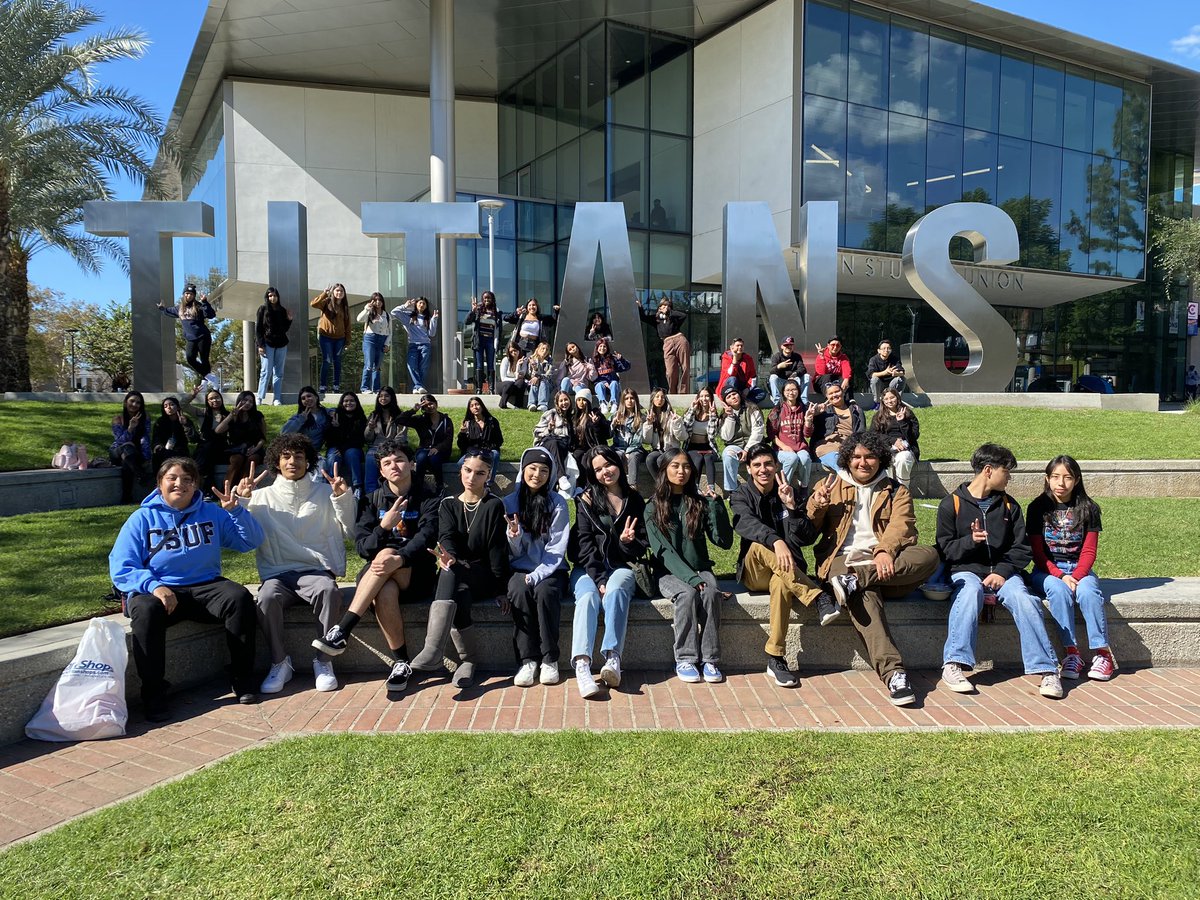 AVID 11 Juniors visited Cal State Fullerton and spoke with former AVID Students