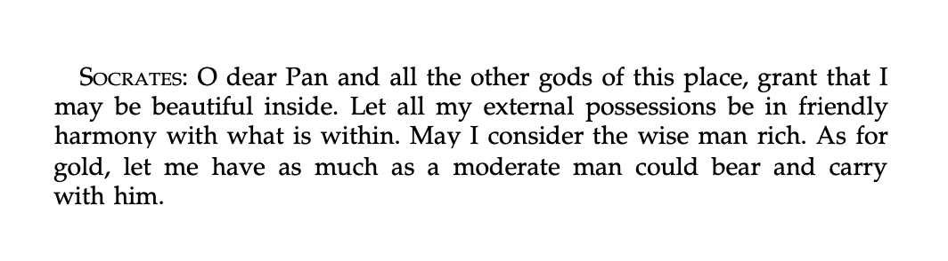 AgnesCallard's tweet photo. The prayer with which the Phaedrus ends https://t.co/GMlqK5k7Kn