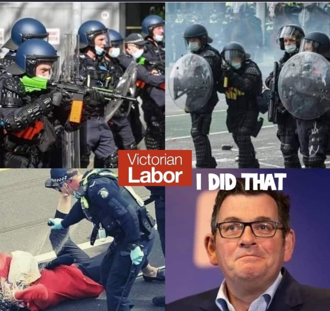 MRACGroup's tweet photo. @abcnews Yet you never bothered to report on the riot police sent out to hunt down anyone going against Dan's tyrannical orders and human rights abuse. https://t.co/rwTfem7DBr