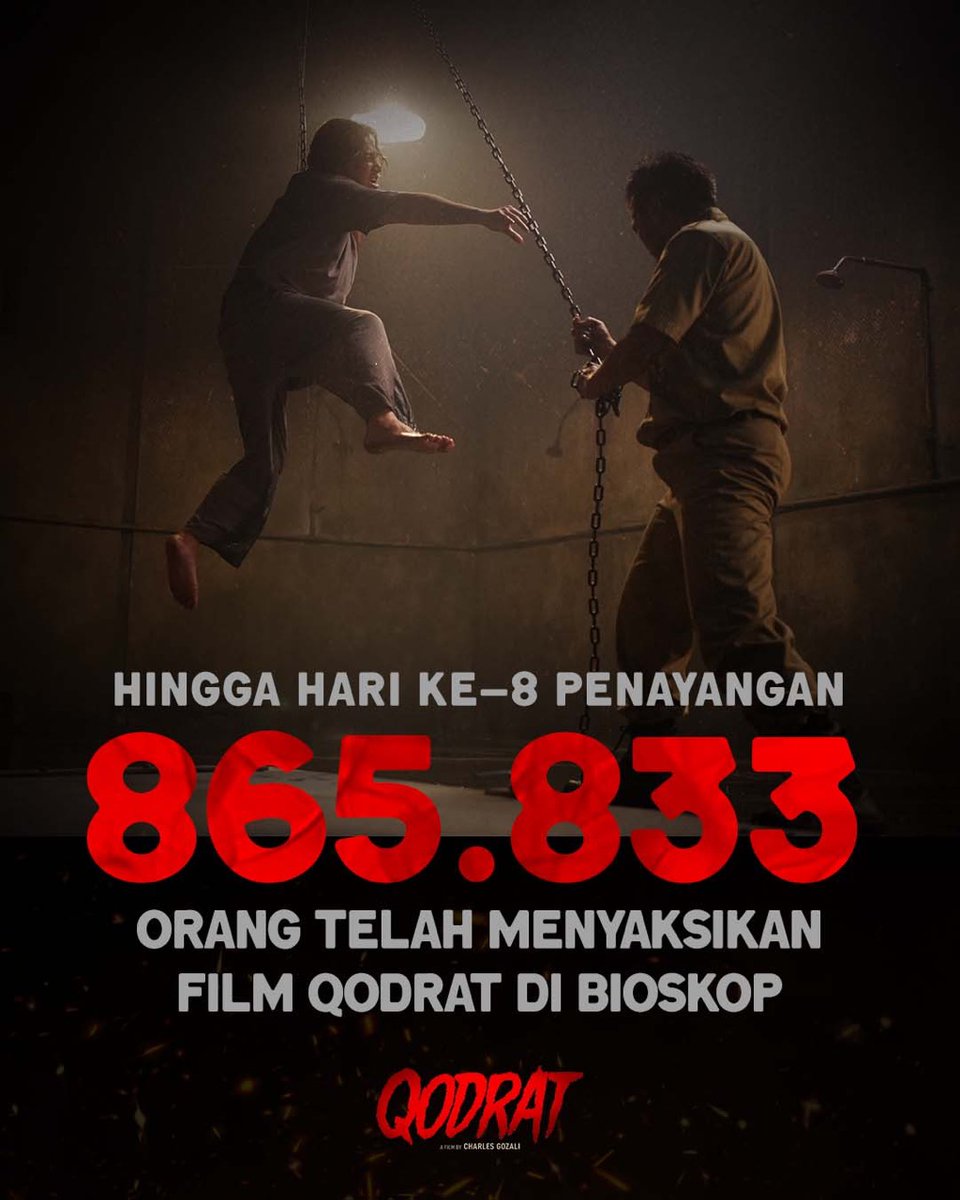 Kabar bahagia terus datang setiap hari. Terima kasih untuk 865.833 Penonton yang telah menyaksikan Qodrat sampai hari ke-8. 

Perjuangan Qodrat masih panjang. Tonton hari jumat.

#Qodrat