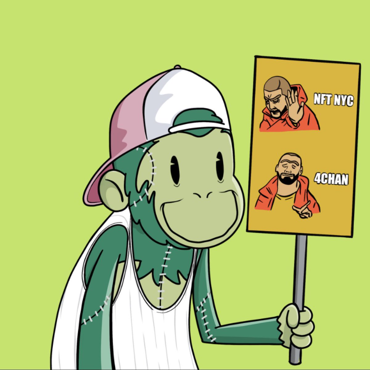 We are about to launch our biggest giveaway yet!

The wallet that sweeps the most Spooky SZN NFTs between 10 PM ET tonight and 9:59 PM ET tomorrow will receive this <a href="/ApeHaterClub/">Ape Hater Club </a> #4955 from the <a href="/GodHatesNFTees/">God Hates NFTs 🐇</a> ecosystem!

We are inspired by <a href="/SrPetersETH/">Sr Peters</a> and his community! 💀🍌