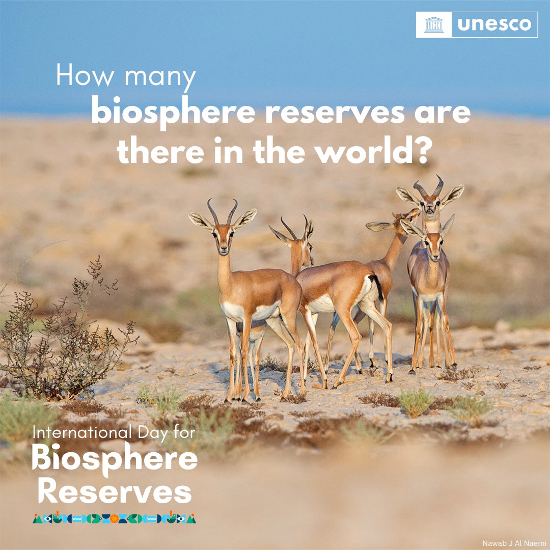 UNESCO's tweet photo. Fact: there are 738 #BiosphereReserves in 134 countries 🌎

More than 260 million people live in these unique sites, proving that it is possible to live in this world while also establishing a sustainable and harmonious relationship with nature 💚

https://t.co/GN1x79Tiic https://t.co/8aponO027w
