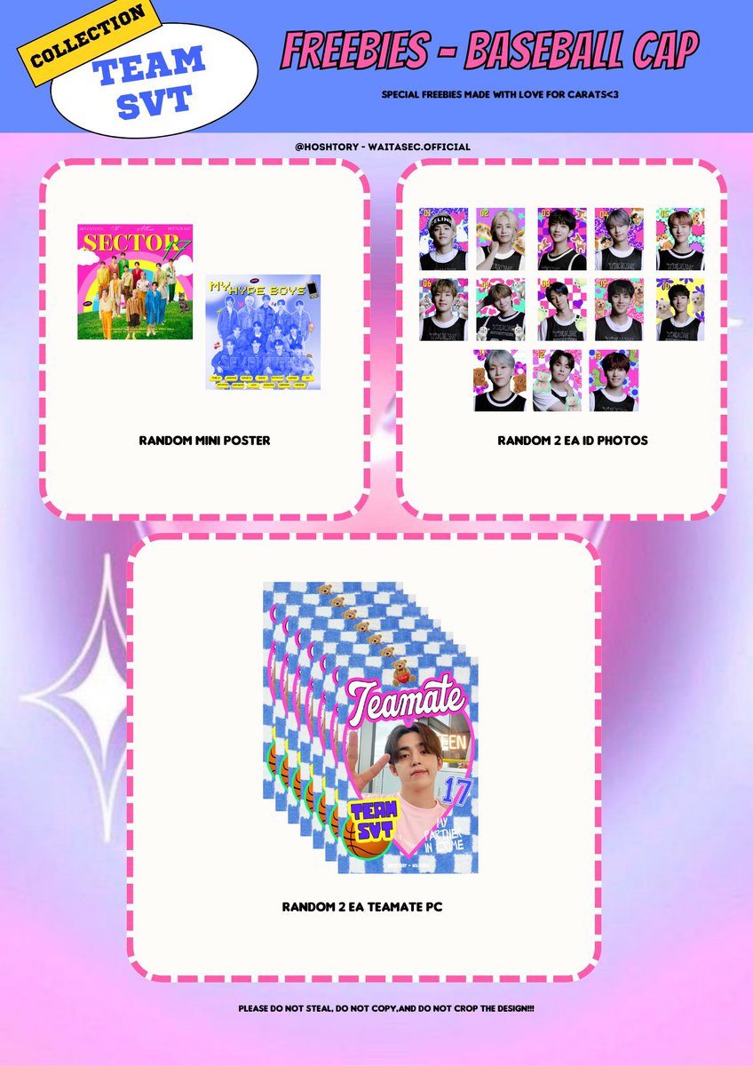 yoonmin_fairy's tweet photo. [SG/GO] 🇸🇬 
#TEAMSEVENTEEN by @hoshtory 
💎 Prices are as stated in the photo.
💎 Second payment needed.
💎 Individual / Bundle Order
💎 Deadline: until slots maxed out!

Google Form:
https://t.co/yglLGLNBdQ https://t.co/YkQFnAmAQW