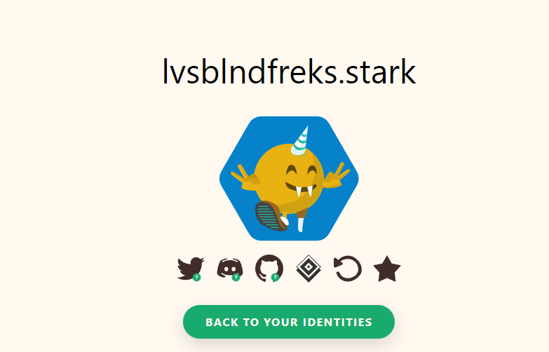I claimed my ".stark" domain name on <a href="/Starknet_id/">Starknet.id</a>

Claim yours before it's too late for a big surprise 👀 ... 

#StarkNet #StarknetIdOdyssey