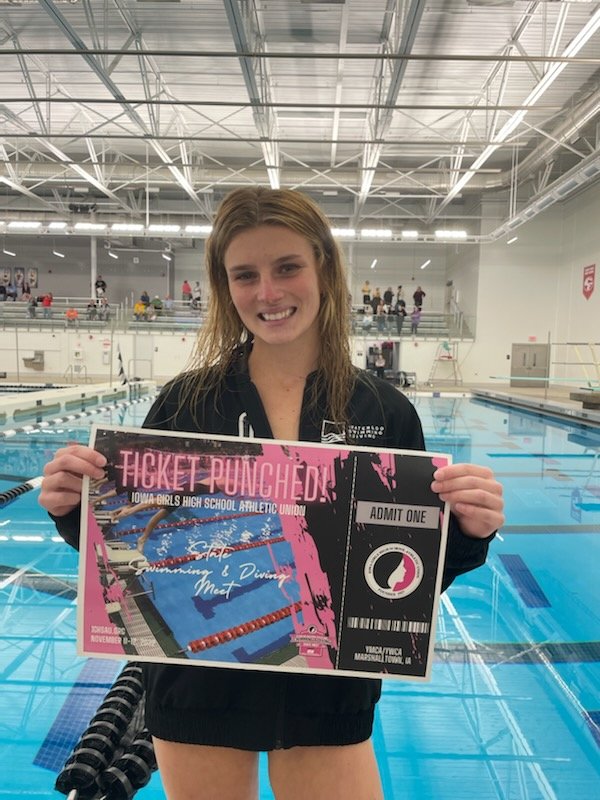 wahawk_ad's tweet photo. Congratulations Avery! On to State as Regional Champion!! @WestWlooIA #bebold @WaterlooSwimmin @CBUS_Activities https://t.co/evu3hA5nvZ