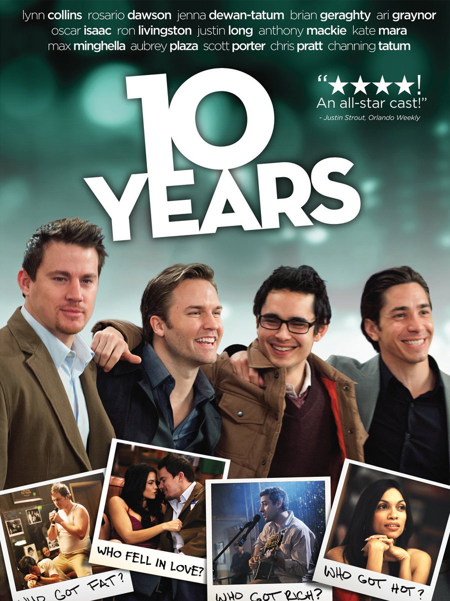 OolaFanForever's tweet photo. I like being surprised by films that weren’t on my radar to ever watch that turn out to have something special about them, tonight that’s 2012’s #10years, starring #OscarIsaac #KateMara #RosarioDawson &amp; #ChanningTatum. 10 year high school reunion, huge cast. #NeverHad ❤️🎬 https://t.co/0Hi3bMcOAE