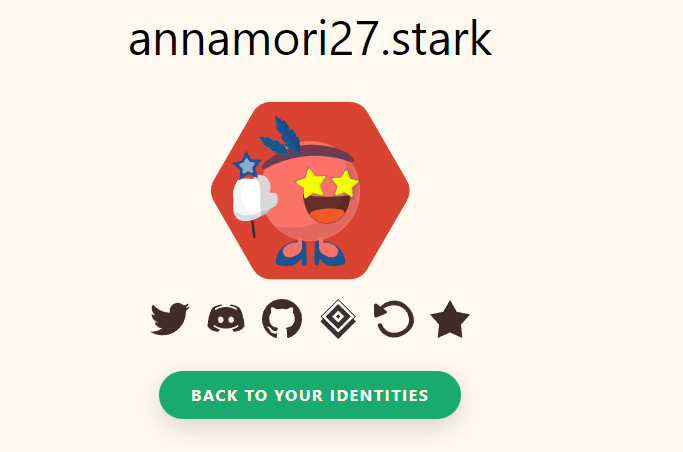 I claimed my ".stark" domain name on <a href="/Starknet_id/">Starknet.id</a>

Claim yours before it's too late for a big surprise 👀 ... 

#StarkNet #StarknetIdOdyssey
