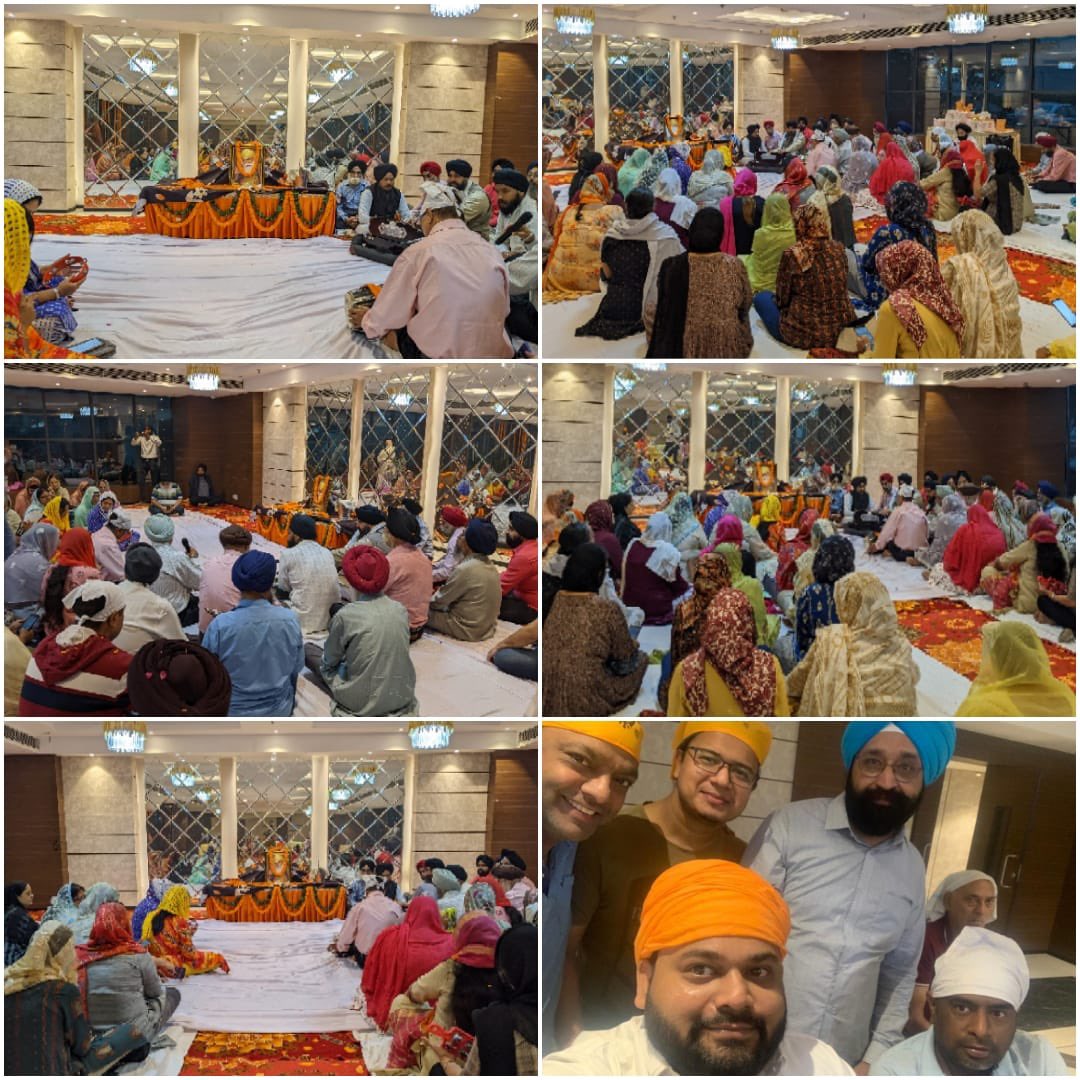 ੴ                                     ੴ
वाहेगुरु जी दा खालसा
वाहेगुरु जी दी फतेह
श्री गुरु नानक देव जी की 553वीं जयंती के उपलक्ष्य में आज <a href="/MyValenciaHomes/">Valencia Homes Owners & Residents</a> में प्रभात फेरी,पाठ एवं कीर्तन का आयोजन  ढींगरा जी एवं परिवार की ओर से किया गया
<a href="/travels_passion/">Singh Is King</a> <a href="/PMOIndia/">PMO India</a> <a href="/CMOfficeUP/">CM Office, GoUP</a>