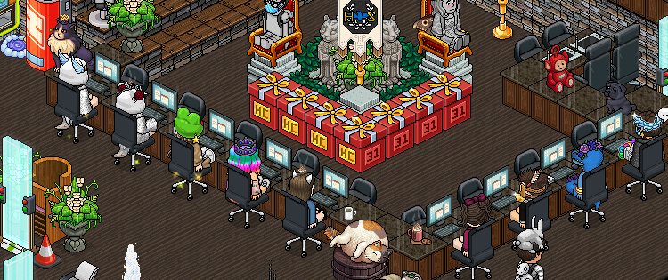HabboDoHS's tweet photo. 🤔What are you doing on #Habbo right now?

👉 Why not come on down and join in with our discussions?!

✨ Search DoHS on your navigator (or we're normally on the navigator page anyways 😉) https://t.co/ep9sZv4mSJ