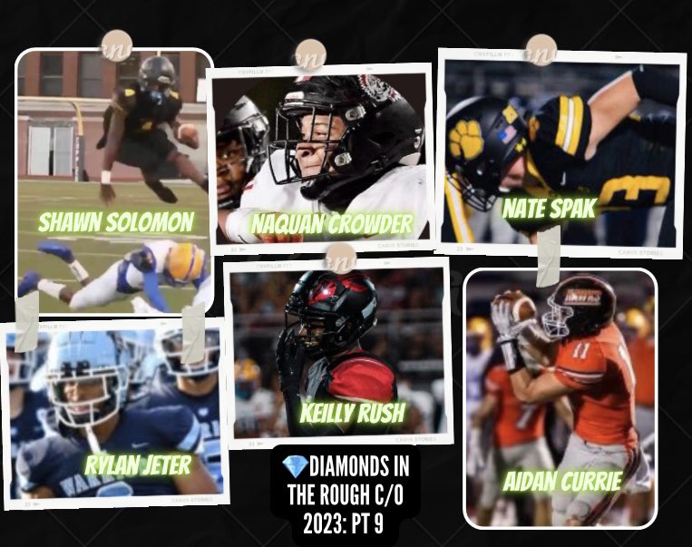 💎Diamonds In The Rough C/O 2023: Pt 9 prepredzone.com/2022/11/💎diamonds-in-the-rough-c-o-2023-pt-9/

<a href="/AidanCurrie5/">Aidan Currie</a> <a href="/crowder_naquan/">Naquan Crowder</a> <a href="/imkelz11/">Keilly Rush</a> <a href="/SpakNate/">Nate Spak</a> <a href="/RylanJeter/">Rylan Jeter ⭐️</a> <a href="/ShawnSolomonJr_/">Shawn Solomon Jr</a> <a href="/BPHawksfootball/">Bethel Park High School Football</a> <a href="/CoachLyonsCVfb/">Mark Lyons</a> <a href="/Coach_Collodi/">Mike Collodi</a> <a href="/nafootball_tfl/">NA Football T4L</a> <a href="/PrepRedzonePA/">Prep Redzone Pennsylvania</a> @PRZPAvic